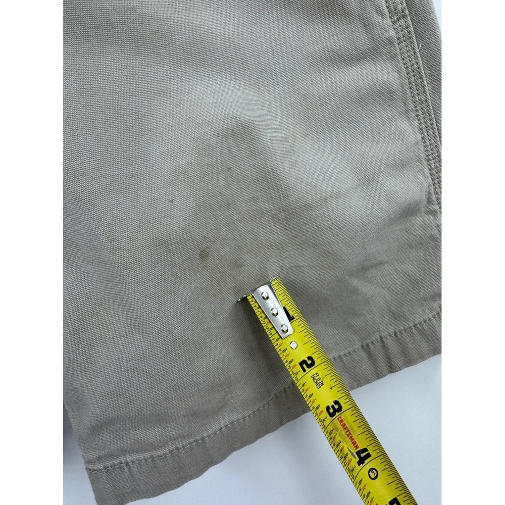 Carhartt Mens Relaxed Fit Canvas Work Shorts Khaki Tan 102514-232 Size 33